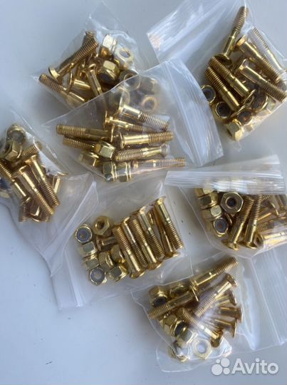 Болты для скейтборда 25mm gold