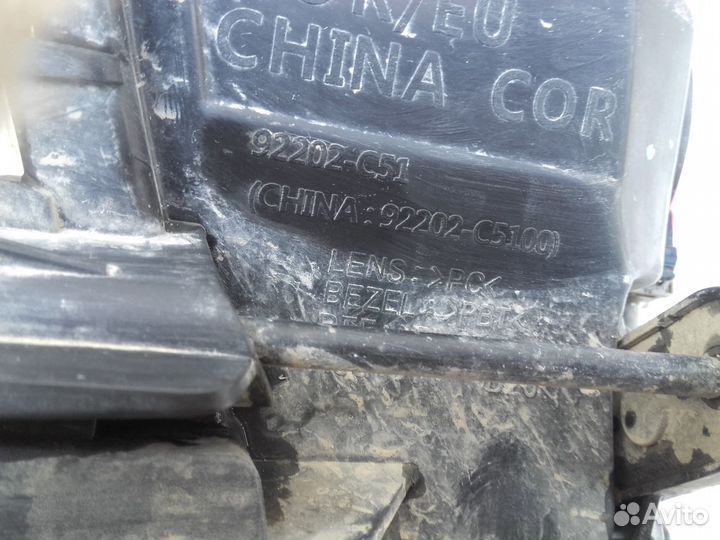 Фара противотуманная правая Киа Соренто прайм без