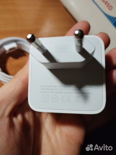 Быстрая зарядка 35 w кабель Type C - Lightning