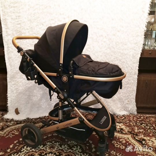 Коляска - трансформер 3 в 1 Luxmom 530-W