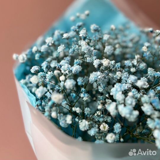 Букет цветов «Мороженое Бабл-гам» (гипсофила)