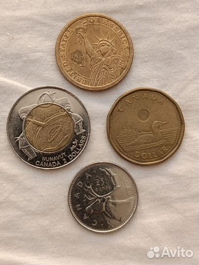 Продам монеты Канады США Польши