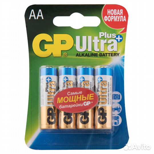 Батарейка GP Ultra Plus AA 4шт