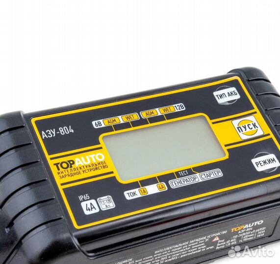 Зарядное устройство для акб 6/12В 4А Top Auto 804