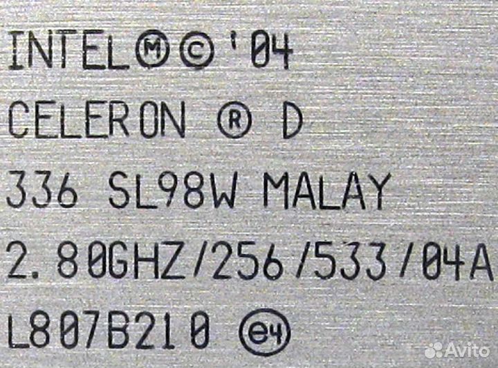 Intel celeron d 336