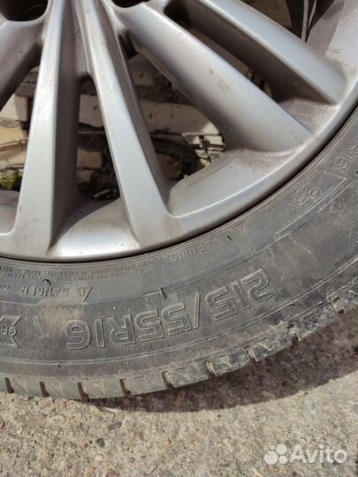 Колеса в сборе (литые диски ситроен пежо r16)