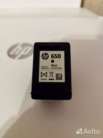 Картридж hp 650 черный