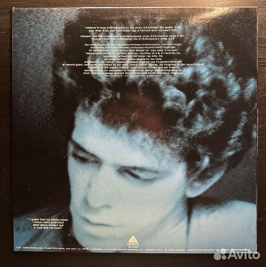 Lou Reed – Rock And Roll Heart (сша 1976г.)