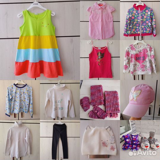 Вещи пакетом для девочки 92,98, 104,110 116