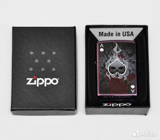 Зажигалка Zippo 24747 Ace Death Оригинал Новая
