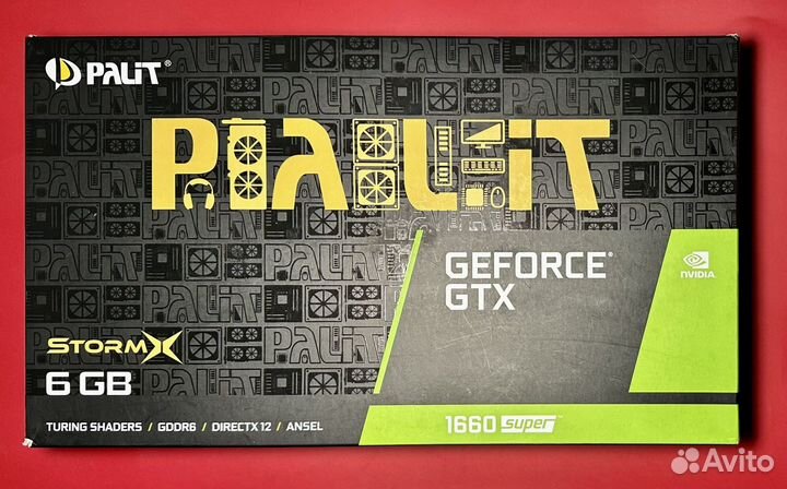 Видеокарта palit GTX1660 super SrormX