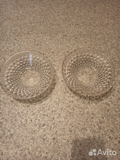Конфетница, салатница СССР стекло хрусталь