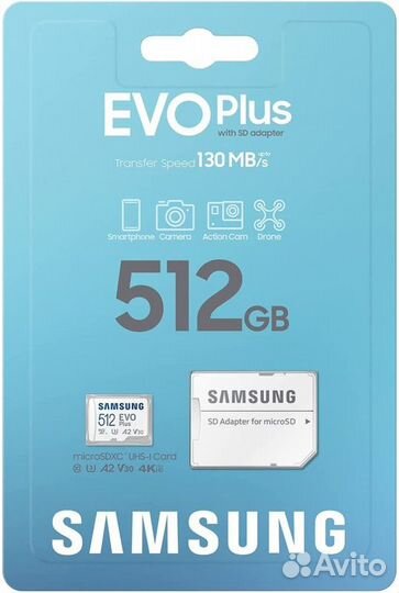 Карта памяти Samsung EVO Plus /Оригинал/Новая