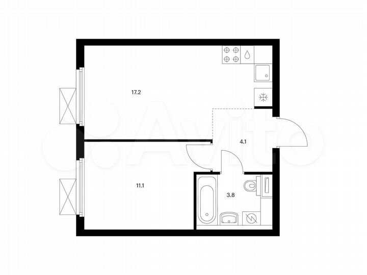 1-к. квартира, 36,2 м², 10/25 эт.