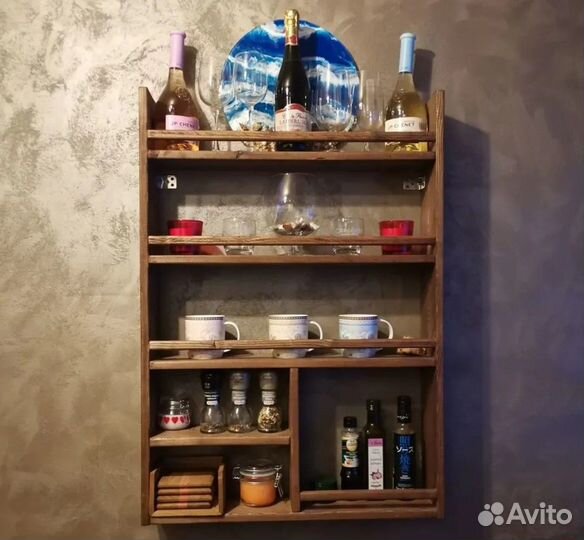 Кухонная полка новая из массива