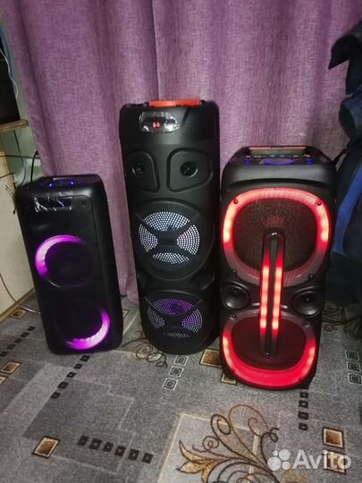 Большие Блютуз колонки стореосистема. Караоке