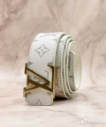 Мужской кожаный ремень luis vuitton