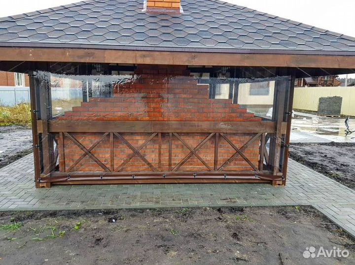 Мягкие окна пвх для беседок