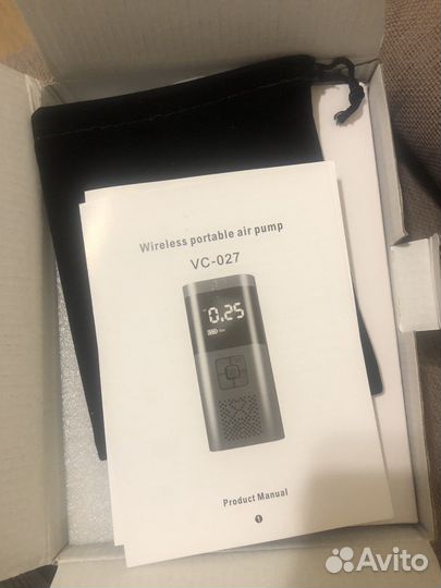 Компрессор автомобильный аккумуляторный