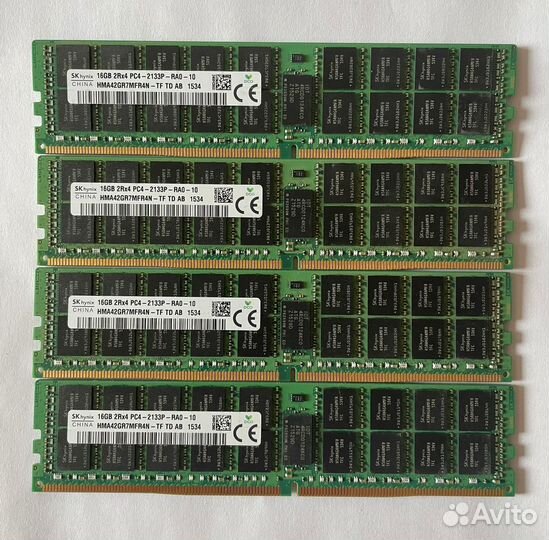 Серверная память 16gb DDR4 ECC REG (б/у)