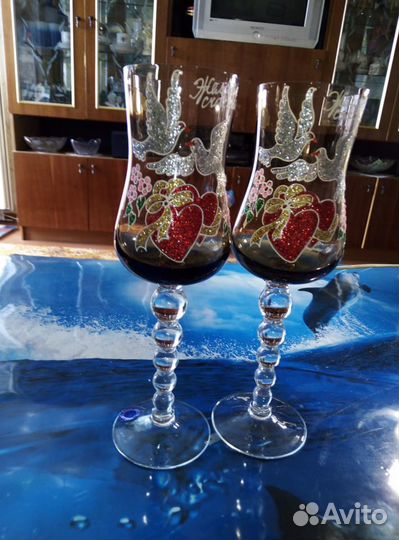 Свадеб.аксесс,бокалы, галстуки-бабочки