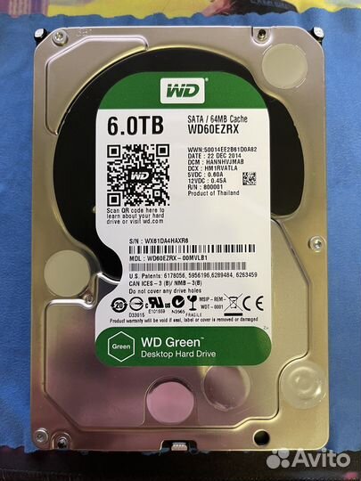 Western Digital WD60ezrx 6Tb