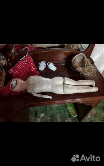 Кукла антикварная 55 см Минерва временно