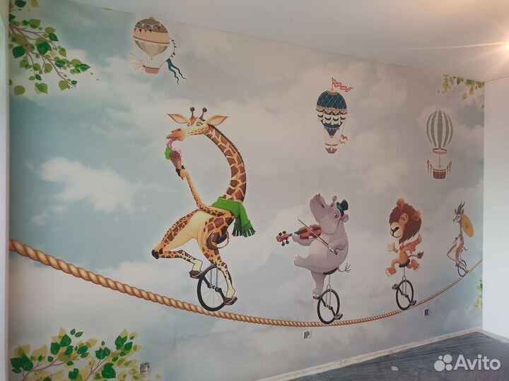 Поклейка обоев