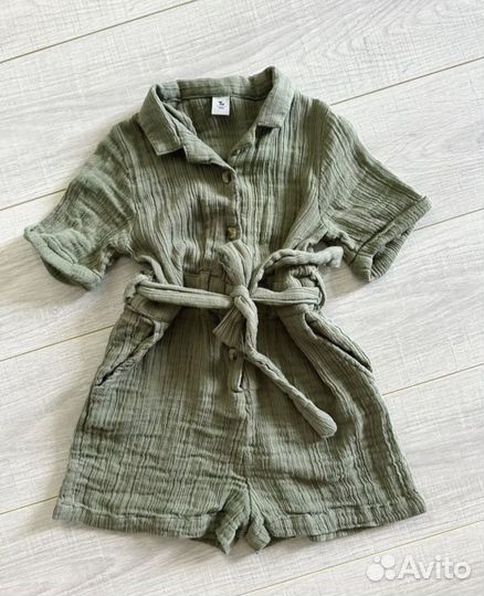 Муслиновый комбинезон 104