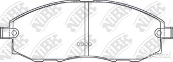 Колодки тормозные дисковые передние NiBK PN0434