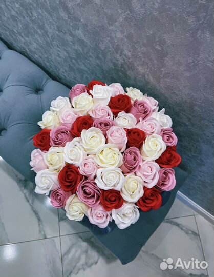 Букет из мыльных роз