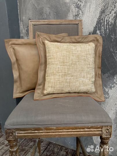 Набор подушек 2 шт кожа