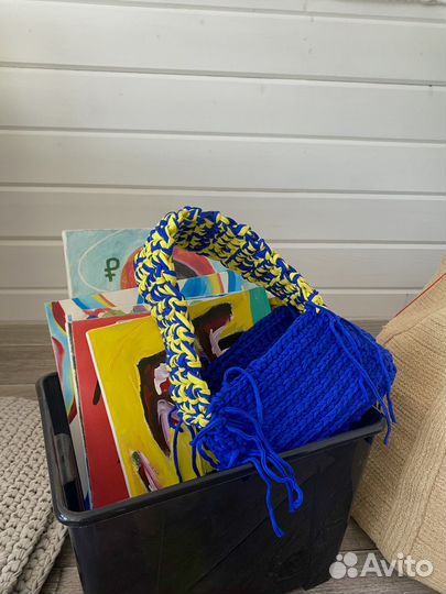 Вязаная сумка тренд сезона ручная работа