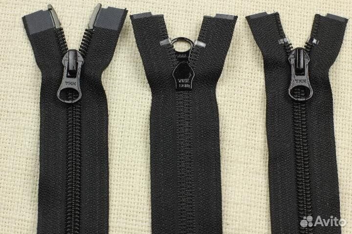 молния ykk 75 см бронза двухзамковая.