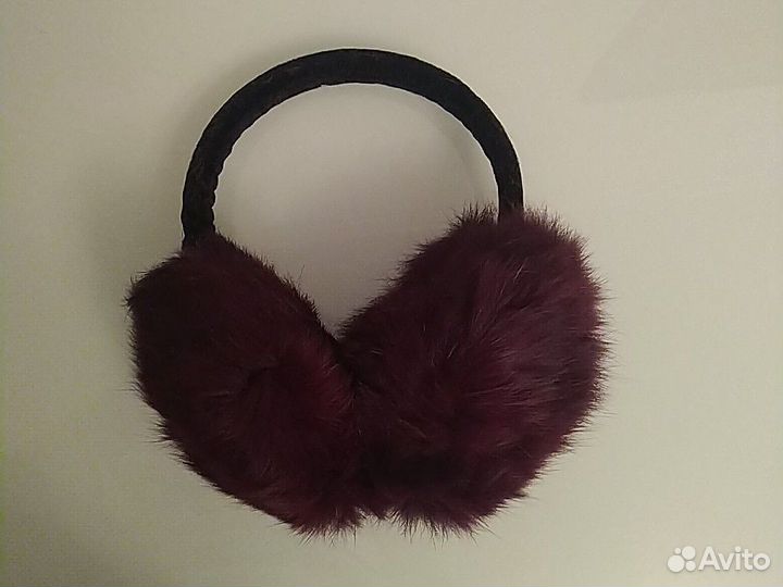 Теплые Наушники Ухогрейки Бордо