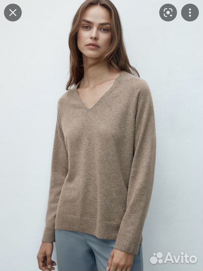 Massimo Dutti новый 100 кашемировый свитер XS
