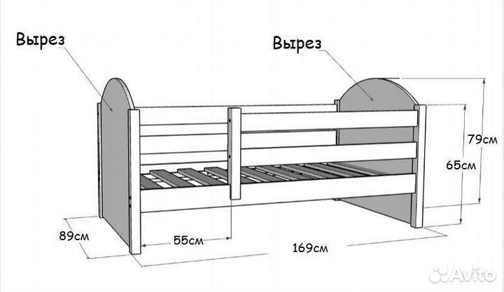 Детская кровать от 3 лет