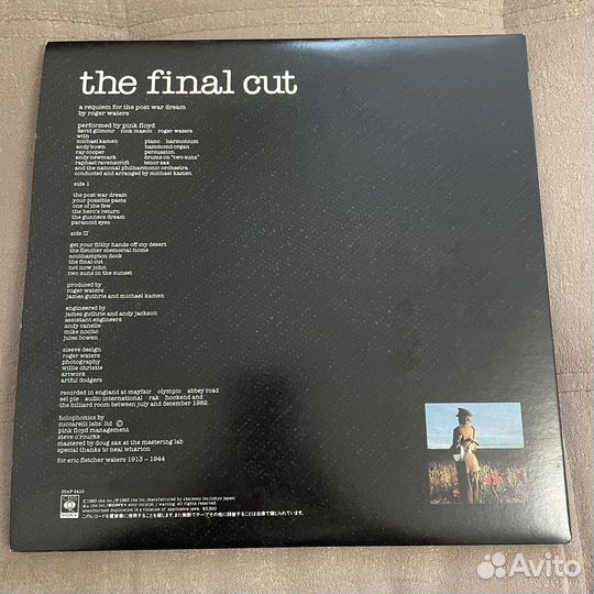 Pink Floyd - The Final Cut Japan