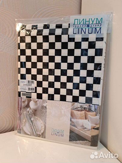 Скатерть льняная новая 110*145