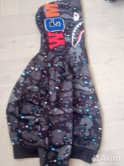 Зип худи bape shark