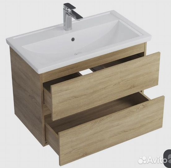 Тумба с раковиной для ванной 80 см