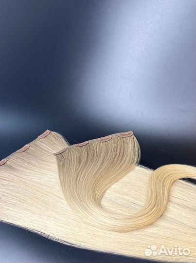 Натуральные волосы на заколках