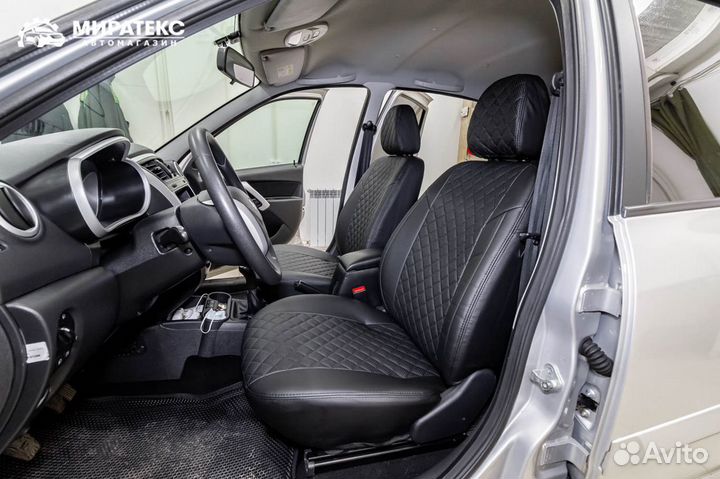 Авточехлы Датсун Он-До / Экокожа Ромб