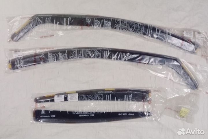 Ветровики heko Chevrolet Cruze седан вставные