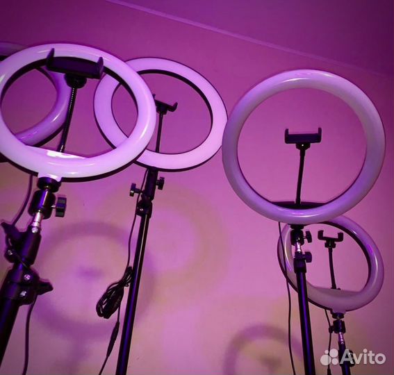 Кольцевая лампа RGB,RL+ штатив