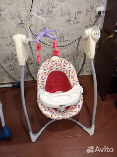 Переноска, коляска, столик, качели