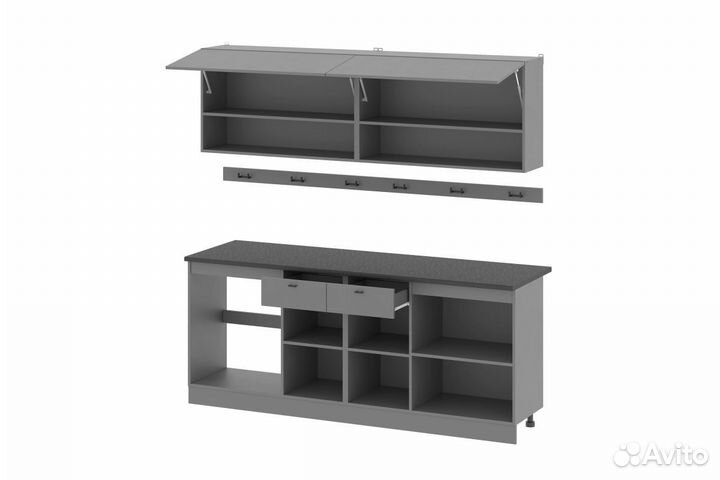 Кухня графит. Цена за всё