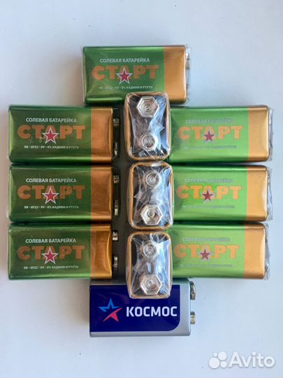 Батарейки Старт 6f22 9v (крона)