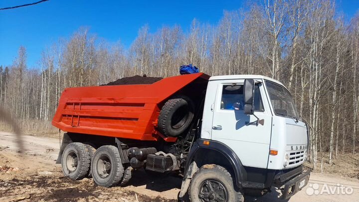 Торф жирный, конская подстилка, песок, щебень