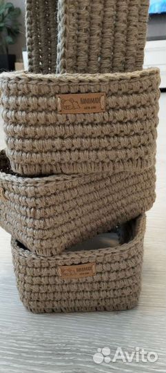 Корзинка из джута
